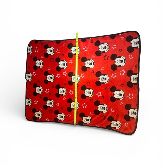 Disney Red Mickey Mouse Throw Blanket - Picture 3 of 4